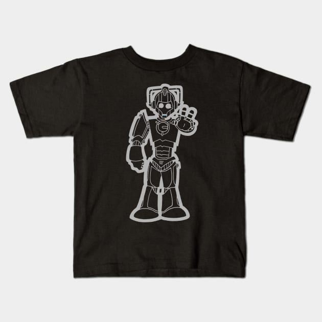 Cyberman! Kids T-Shirt by joshbaldwin391